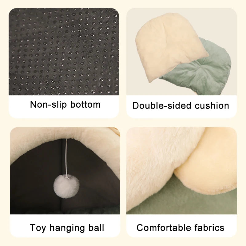 Get Ready for Cuddle Time: The Deep Sleep Cartoon Pet Bed - Your Furry Friend's Cozy Hideaway!