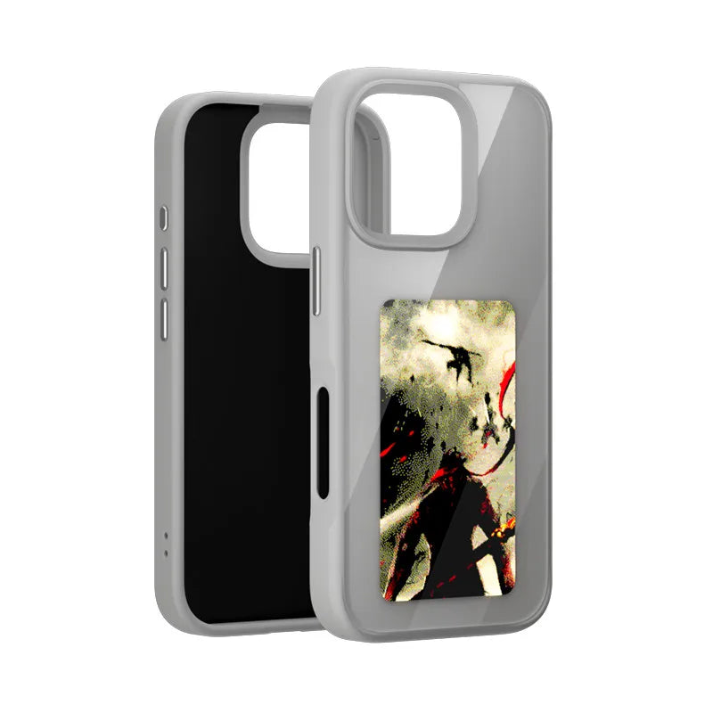 Smartphone Cases with NFC Functionality for iPhone 13, 15, and 16 Pro Max - E Ink Screen for DIY Wireless Transmission and Screen Projection