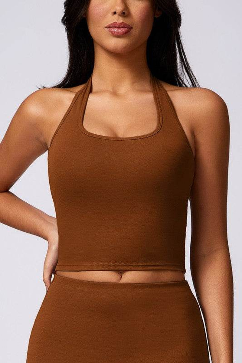 Halterneck Sports Bras for Running, Fitness, and Yoga