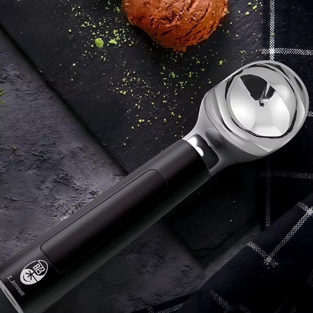 Heated Electric Ice Cream Scoop with LED Display - Rechargeable and Effortless Scooping, Ideal Gift for Ice Cream Enthusiasts