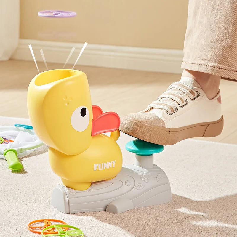 Outdoor Air Disc Launcher Toys for Children - Summer Backyard Flying Game for Family Fun