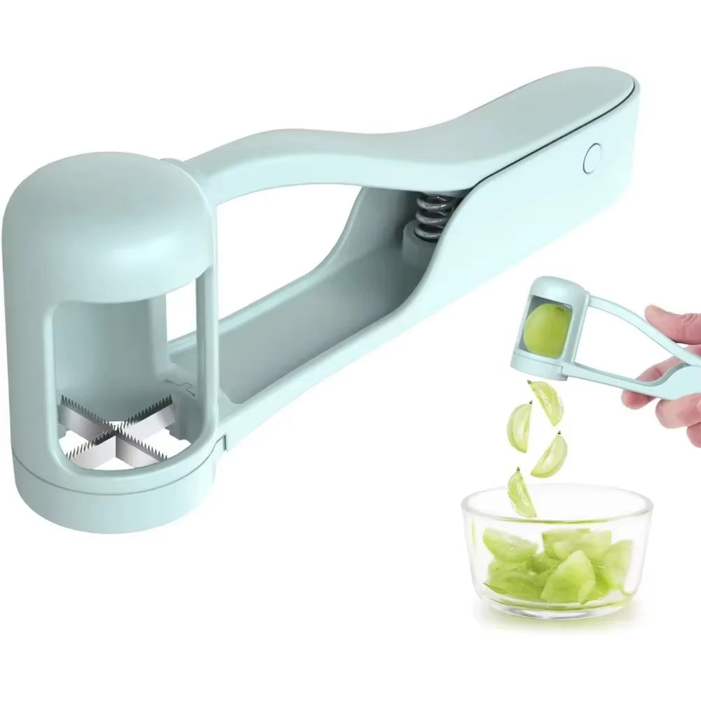 Fruit Slicer and Cutter for Grape, Cherry Tomato, and Salad - Kitchen Accessory for Toddlers and Babies