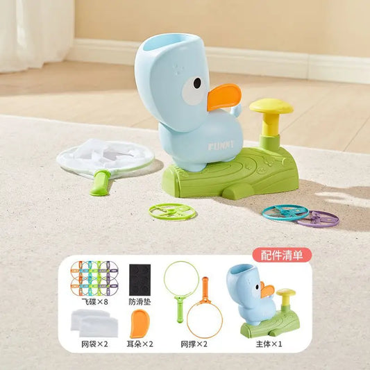 Outdoor Air Disc Launcher Toys for Children - Summer Backyard Flying Game for Family Fun