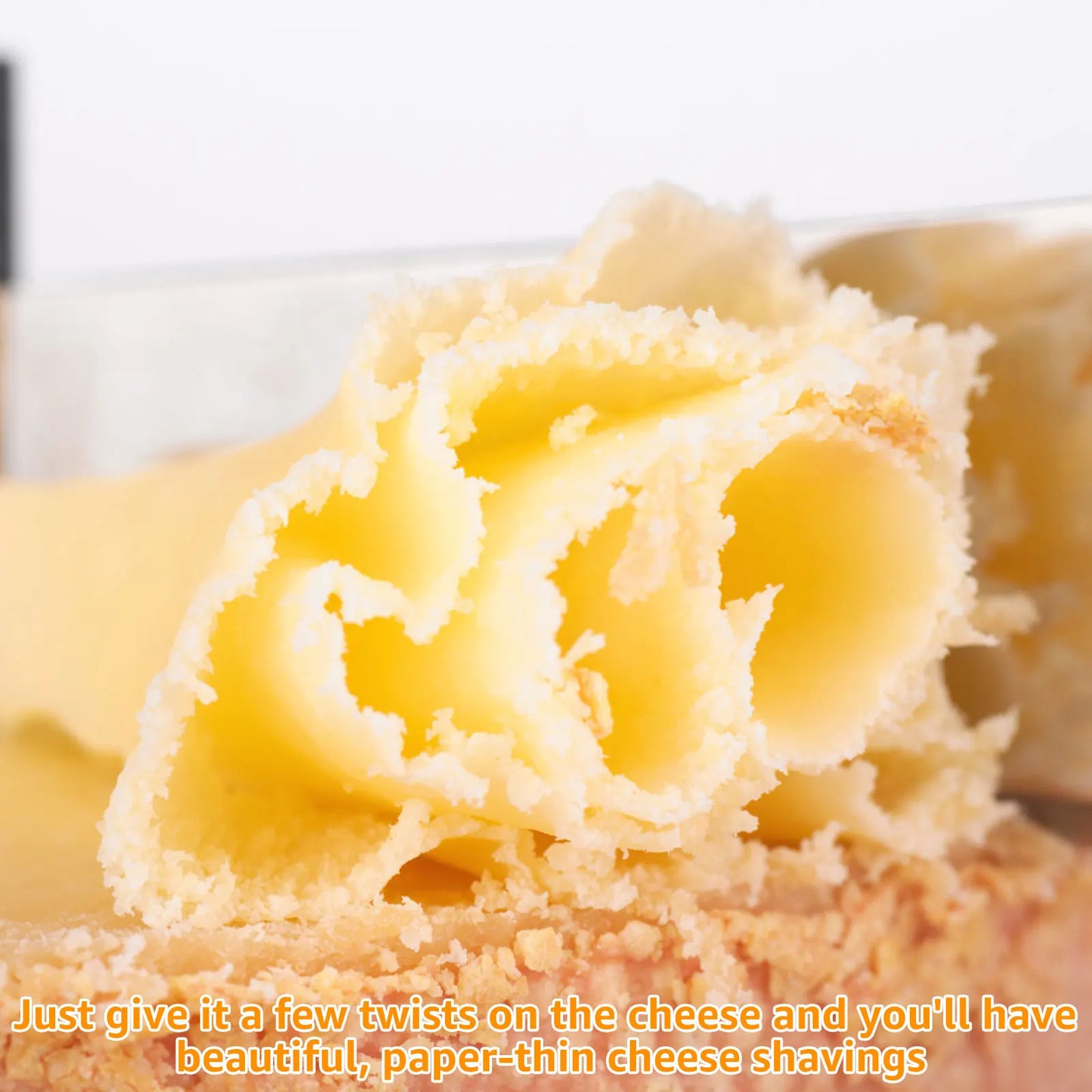 Stainless Steel Cheese Curler and Shaver - Handheld Grater for Cheese, Butter, and Chocolate in the Kitchen