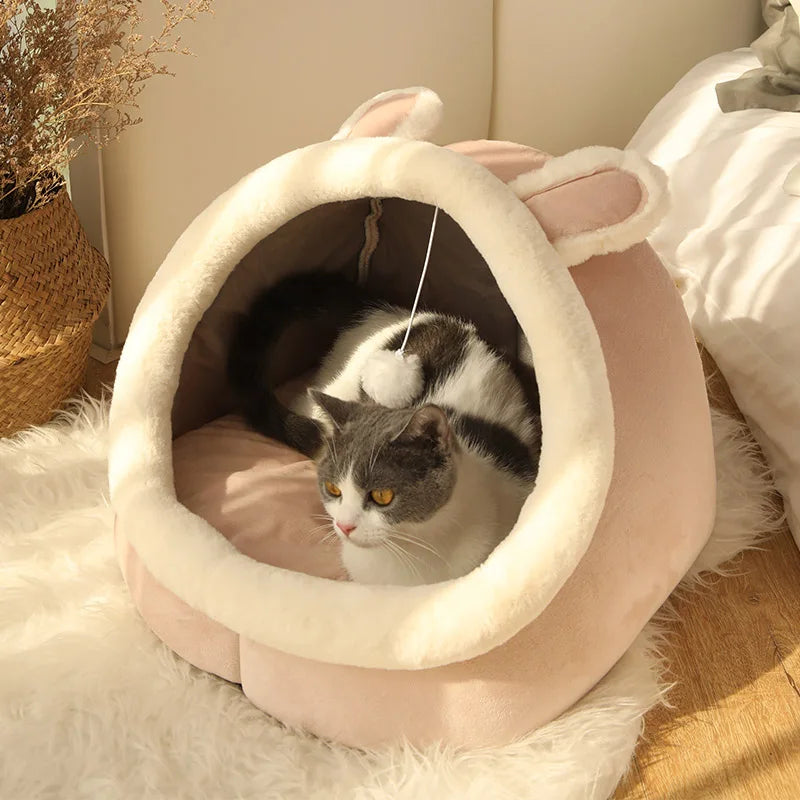Get Ready for Cuddle Time: The Deep Sleep Cartoon Pet Bed - Your Furry Friend's Cozy Hideaway!