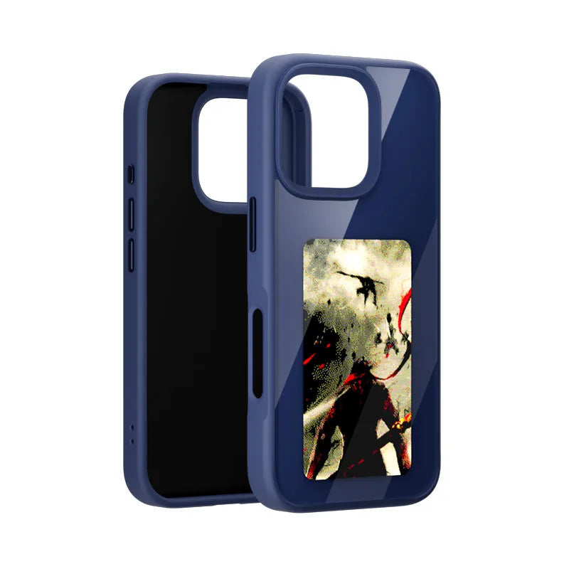 Smartphone Cases with NFC Functionality for iPhone 13, 15, and 16 Pro Max - E Ink Screen for DIY Wireless Transmission and Screen Projection