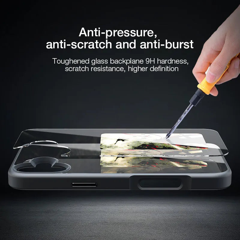 Smartphone Cases with NFC Functionality for iPhone 13, 15, and 16 Pro Max - E Ink Screen for DIY Wireless Transmission and Screen Projection