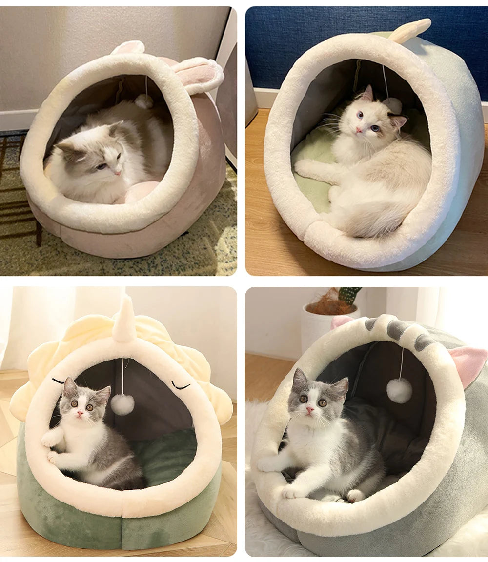 Get Ready for Cuddle Time: The Deep Sleep Cartoon Pet Bed - Your Furry Friend's Cozy Hideaway!