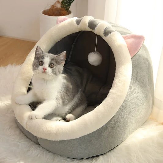 Get Ready for Cuddle Time: The Deep Sleep Cartoon Pet Bed - Your Furry Friend's Cozy Hideaway!