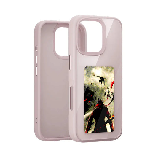 Smartphone Cases with NFC Functionality for iPhone 13, 15, and 16 Pro Max - E Ink Screen for DIY Wireless Transmission and Screen Projection