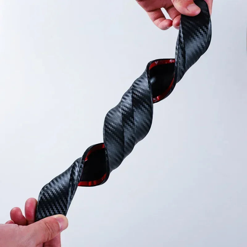 2/4PCS Car Universal Front and Rear Bumper Protector Rubber Bumper Cover Protective Lip Strip Bumper Decoration Strip