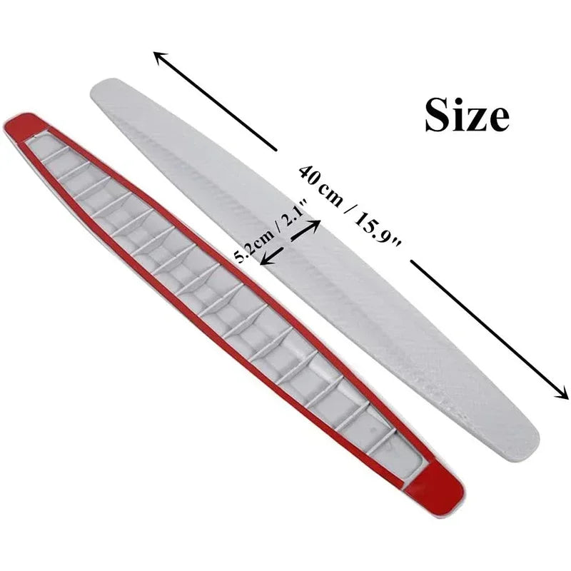 2/4PCS Car Universal Front and Rear Bumper Protector Rubber Bumper Cover Protective Lip Strip Bumper Decoration Strip