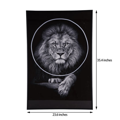 Lion Wall Art with LED Light