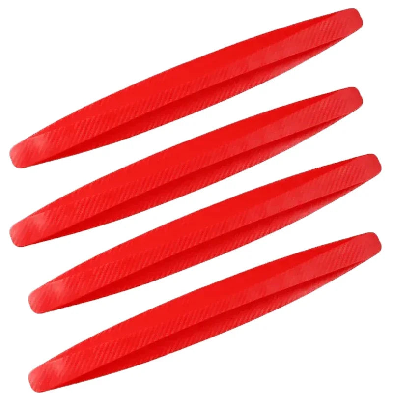 2/4PCS Car Universal Front and Rear Bumper Protector Rubber Bumper Cover Protective Lip Strip Bumper Decoration Strip